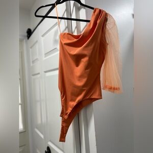 One shoulder leotard